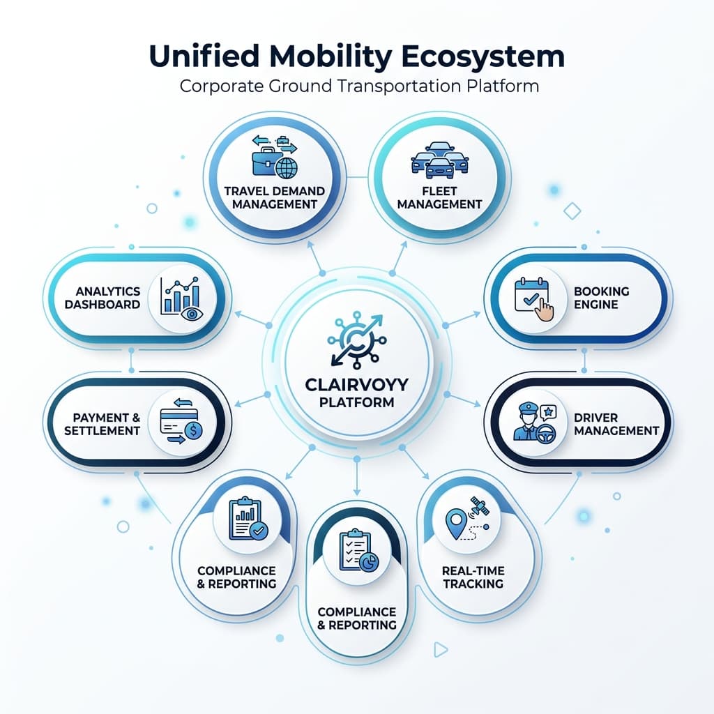 Clairvoyy Unified Mobility Ecosystem Diagram